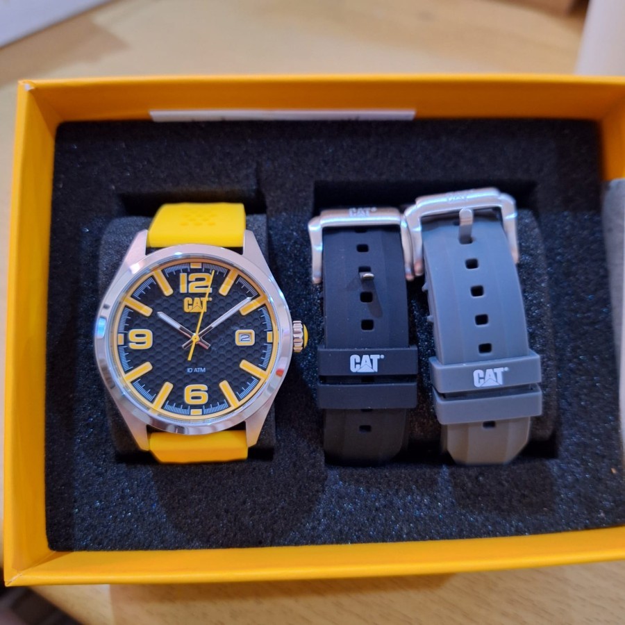JAM TANGAN PRIA CATERPILLAR QA.141.27.137 YELLOW ORIGINAL TERBARU