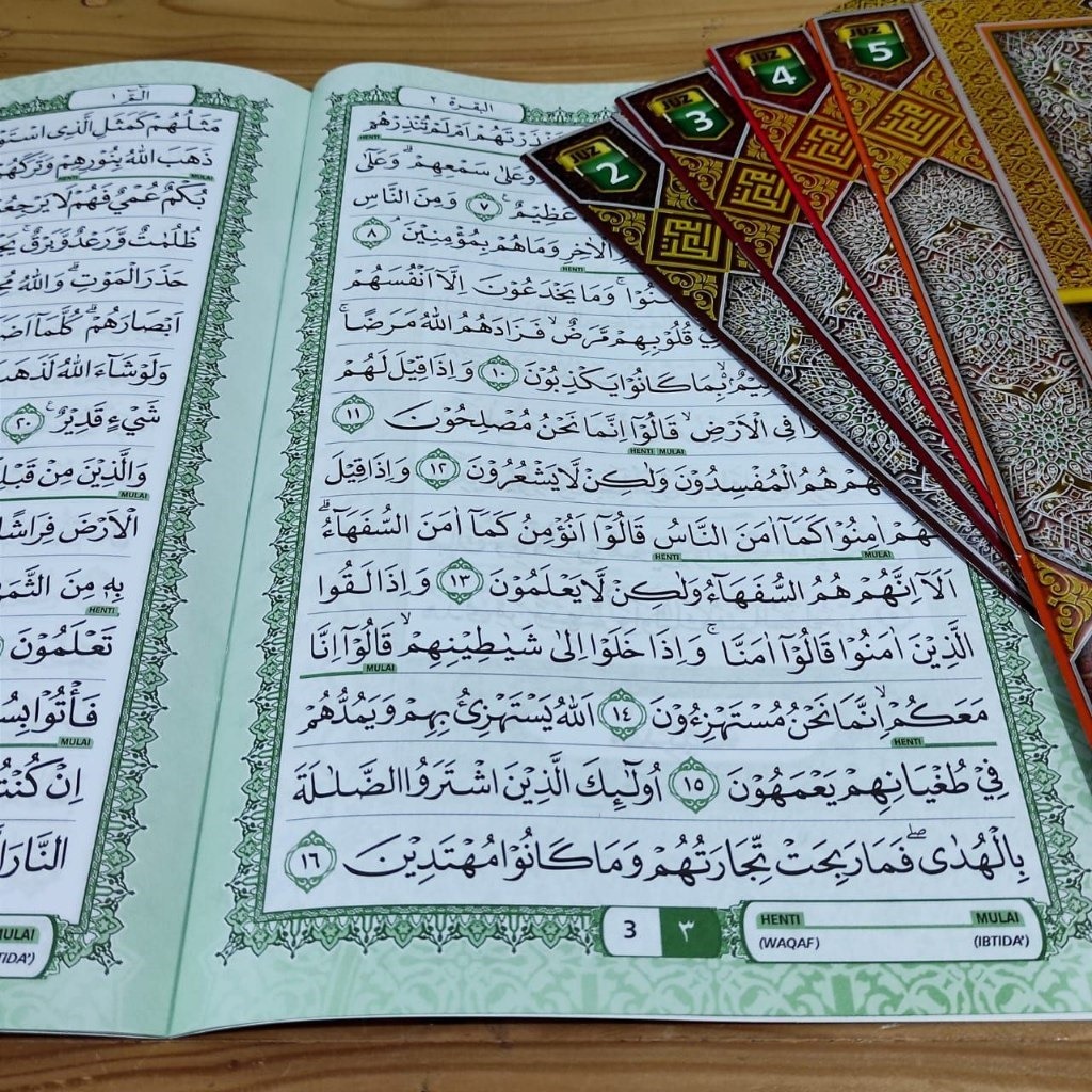 Al Quran Akrom Waqaf Ibtida Ukuran A4 Per Juz
