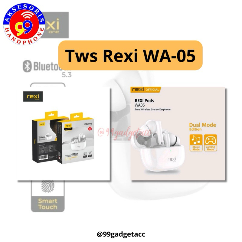 HEADSET TWS REXI WA-05 / HEADSET BLUETOOTH