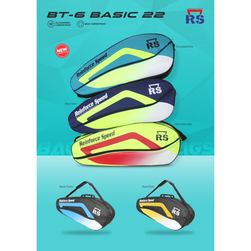 Tas Badminton RS BT6 Basic 22 Original