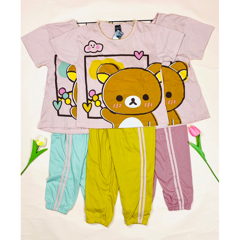 Setelan Stelan Baju Tidur Piyama anak 4-16 tahun we3/v3/baju tidur anak perempuan/baju tidur anak mu