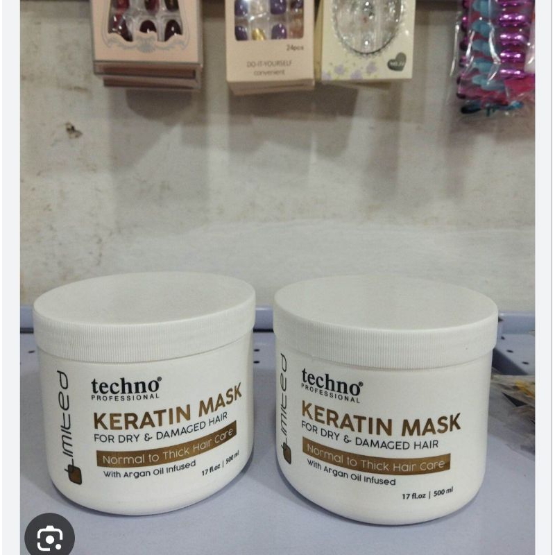 Masker Rambut Keratin/Hairmask keratin TECHNO Limited keratin Hair Treatment 500gr