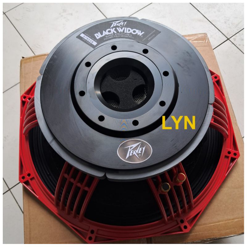 SPEAKER SUBWOOFER PEAVEY BLACK WIDOW 18 INCH VC 5 INCH DAUN COATING LUAR DALAM MAGNET PUTUS TEBAL