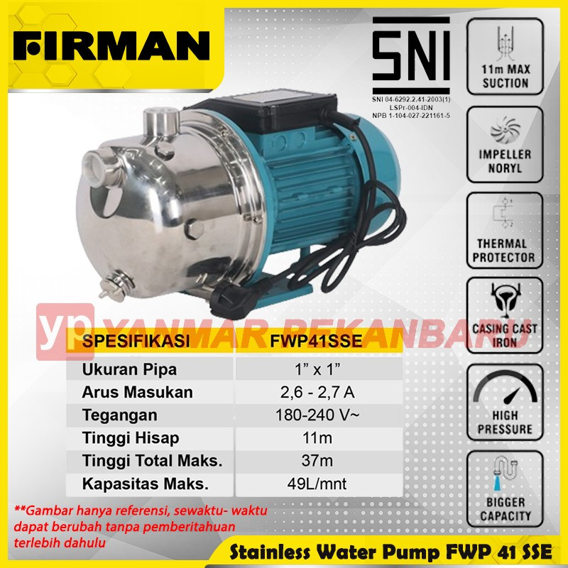 FIRMAN Pompa Air Listrik FWP 41 SSE