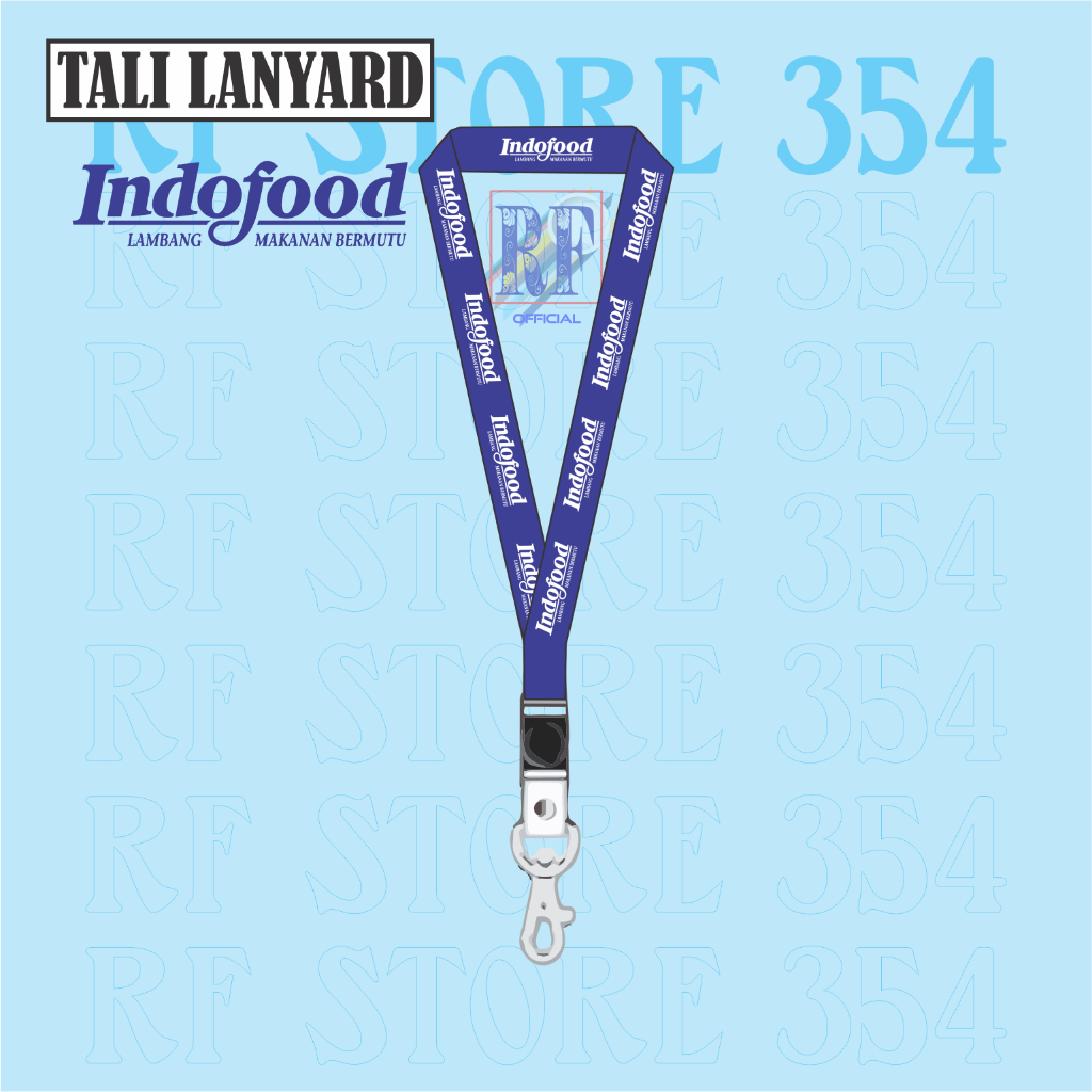 

TALI LANYARD INDOFOOD LOGO - TALI ID CARD GANTUNGAN KUNCI GANTUNGAN FLASHDISK GANTUNGAN NAMETAG TALI LANYARD BEST SELLER COD