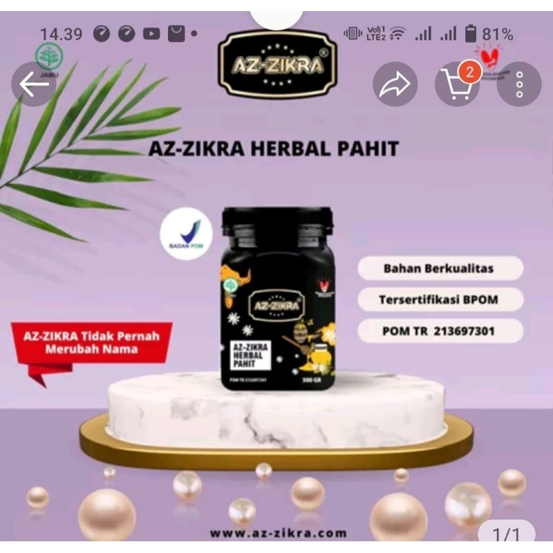 

Madu pahit az-zikra original