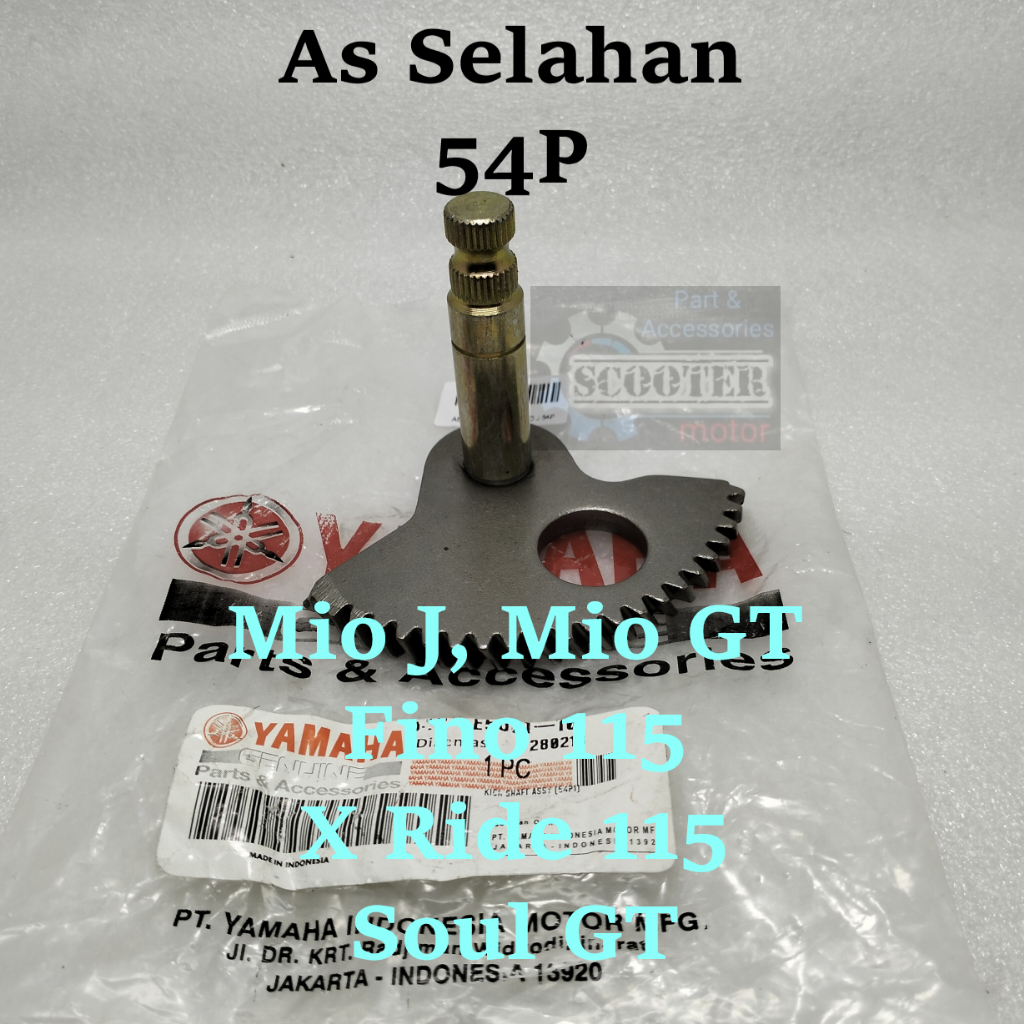 As Selahan 54P YAMAHA MIO J GIGI SELAH KAMPAK SELAHAN ENGKOL PRESISI DAN AWET gear gir gigi kick sta
