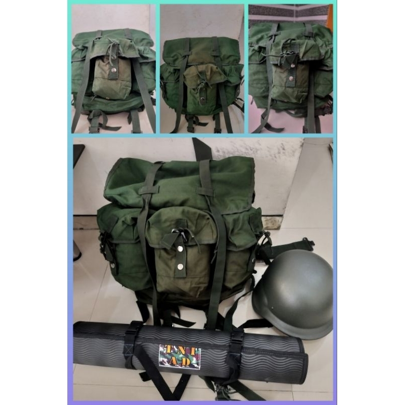 PAKET TAS RANSEL KOREA TNI /TAS PUNGGUNG KOREA TNI / TAS STANDART KOREA TNI