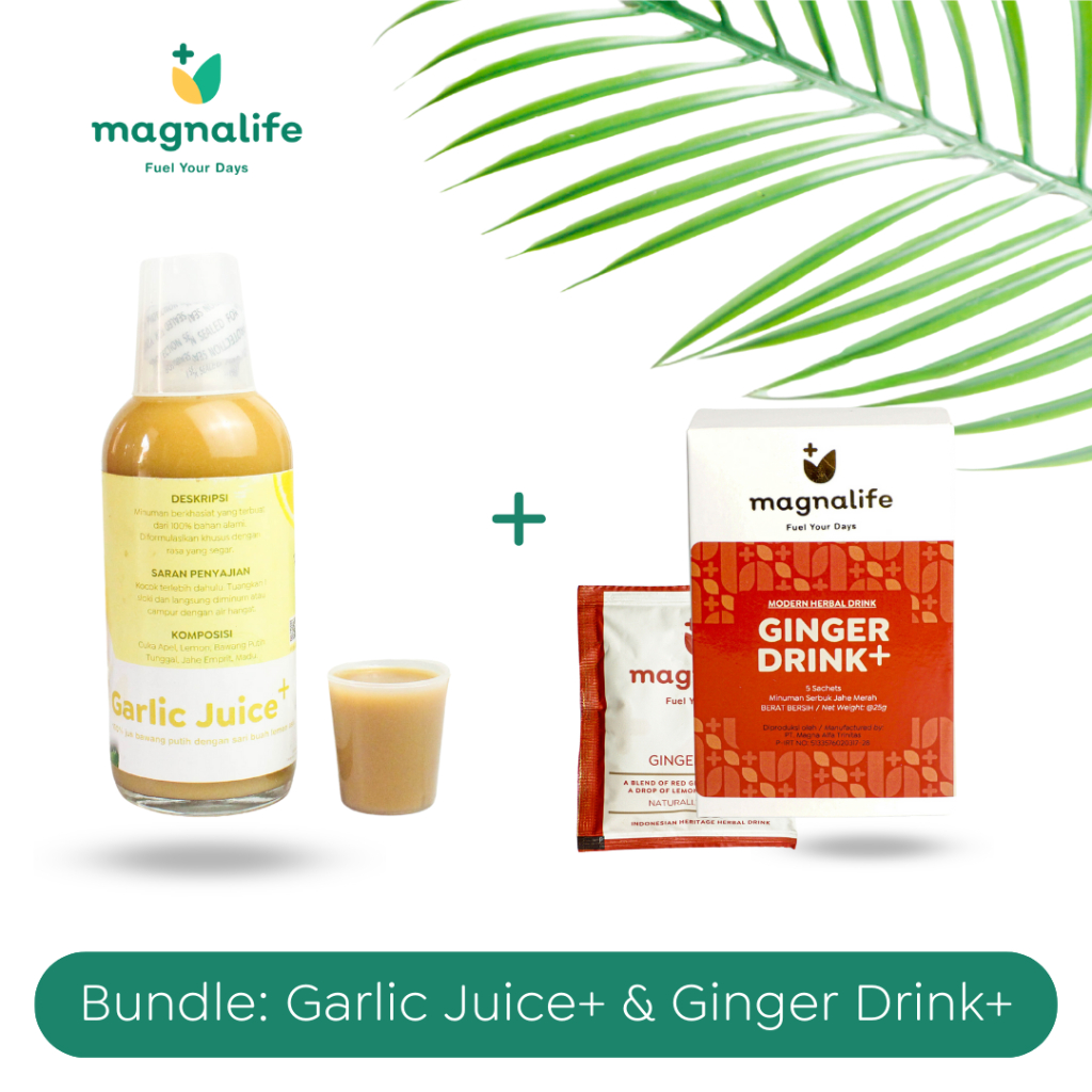 

Magnalife - Bundle Package: 1 Box Ginger Drink+ & 1 Botol Garlic Juice+