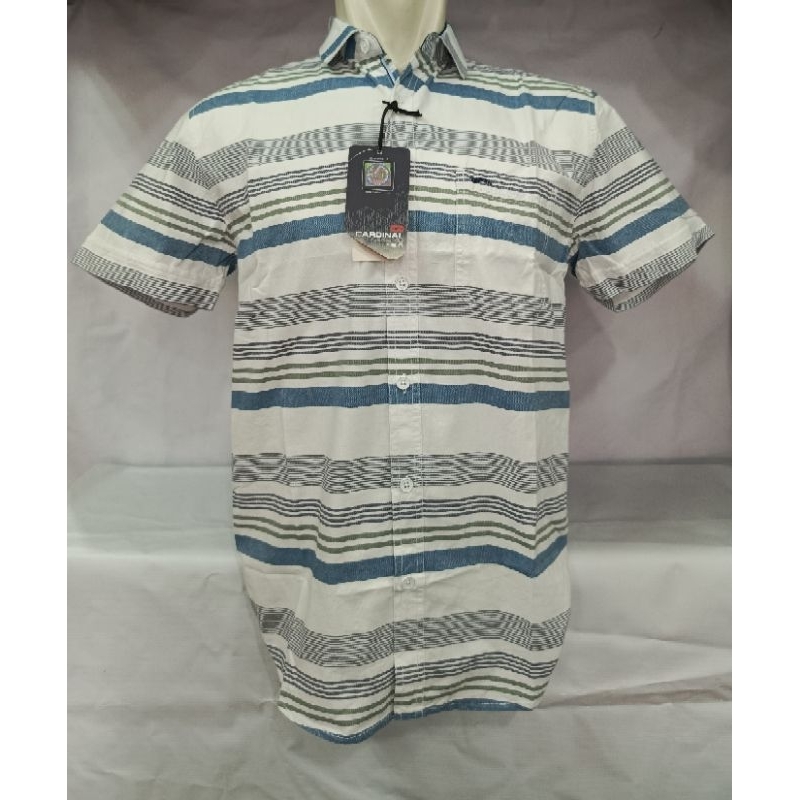 kemeja pria Cardinal casual original lengan pendek