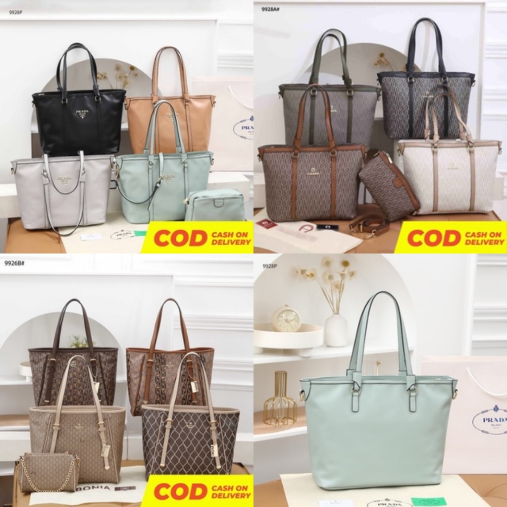 BAGBSB BS TAS TOTE SHOULDER #9926B #9928A #9928P SLING BAG SEMI PLATINUM HOBO