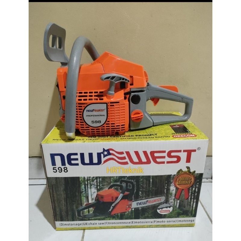 New West 598 Mesin Senso Chainsaw New West 598 Bar Laser Baja 22inchi