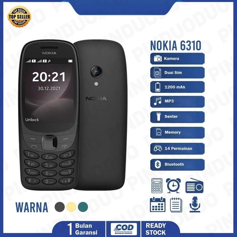 Handphone Nokia 6310 (2021) new garansi dual sim hp nokia 6310