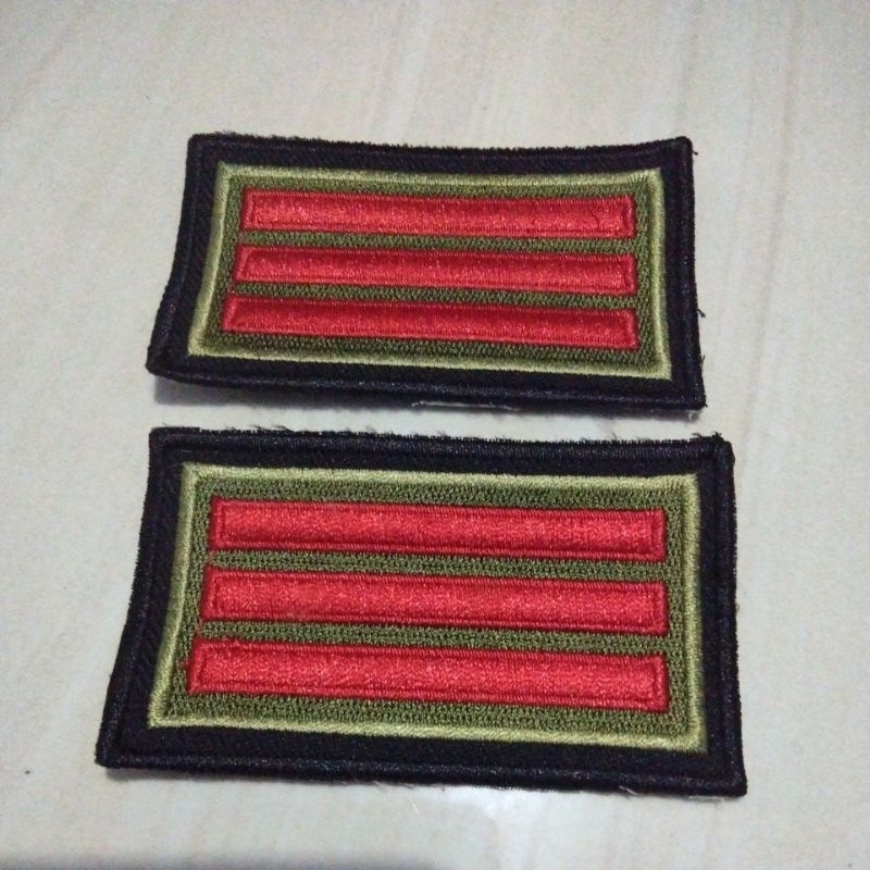 Bordir pangkat praka tni