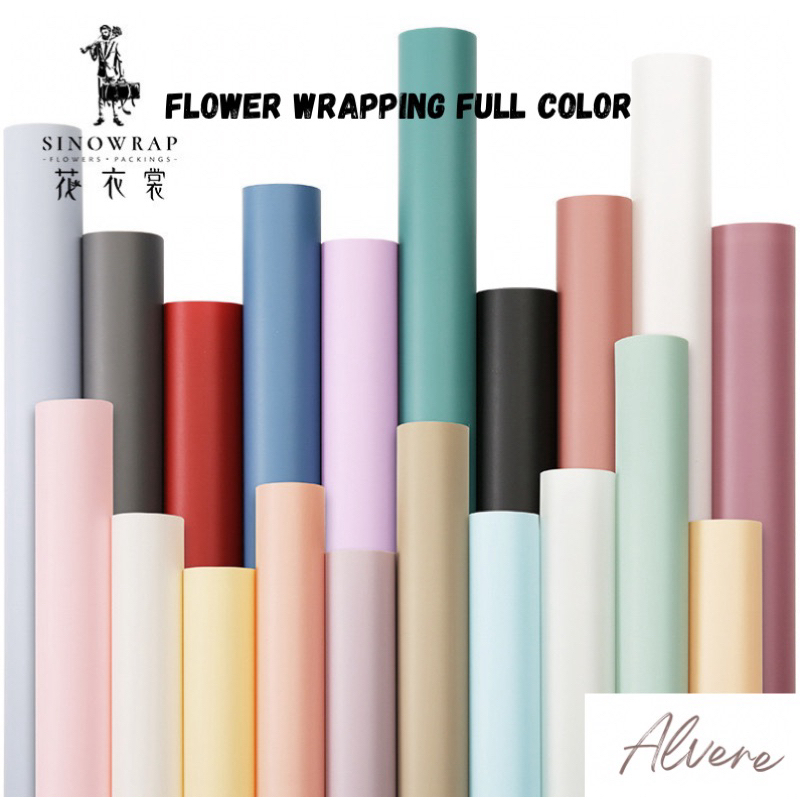 

Flower Wrapping Paper Full Color OPP Cellophane 20 Lembar Kertas Buket Bunga Sinowrap