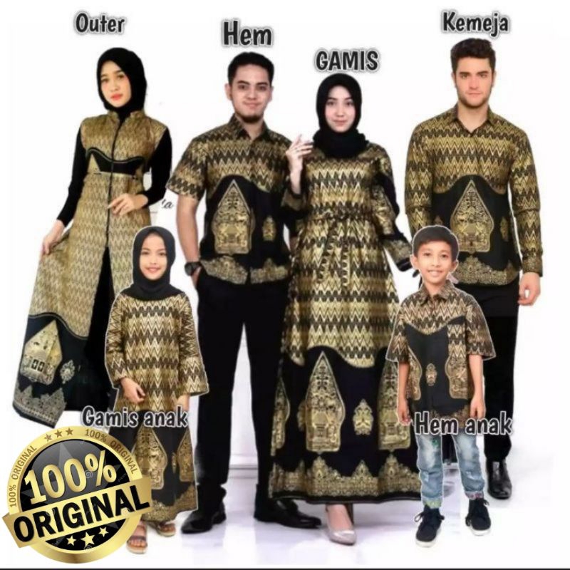 BATIK COUPLE KELUARGA - BATIK PRADA - BATIK KELUARGA - KEMEJA BATIK - GAMIS BATIK - TUNIK BATIK - DR