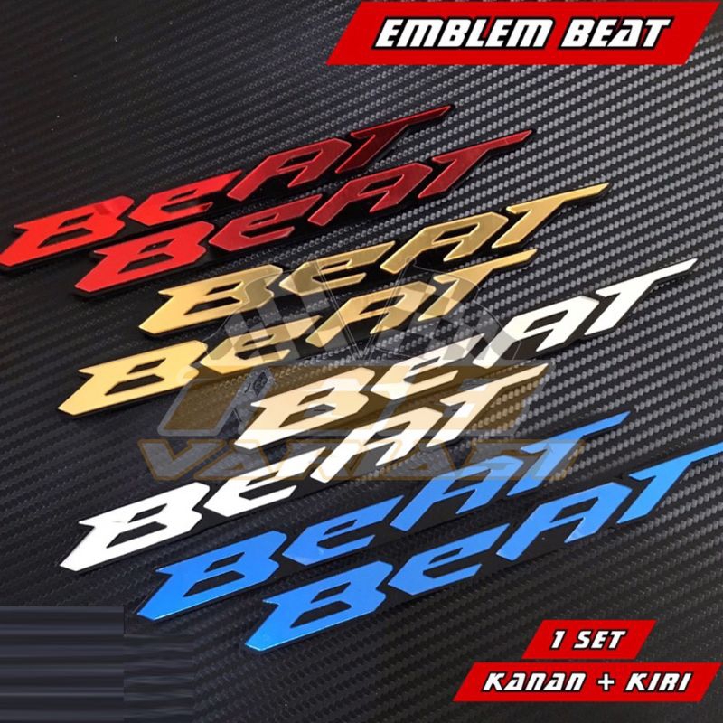 EMBLEM BEAT TIMBUL LOGO BEAT BUKAN STIKER ATAU STICKER TIMBUL STIKER MOTOR EMBLEM LOGO BEAT 3D TIMBU