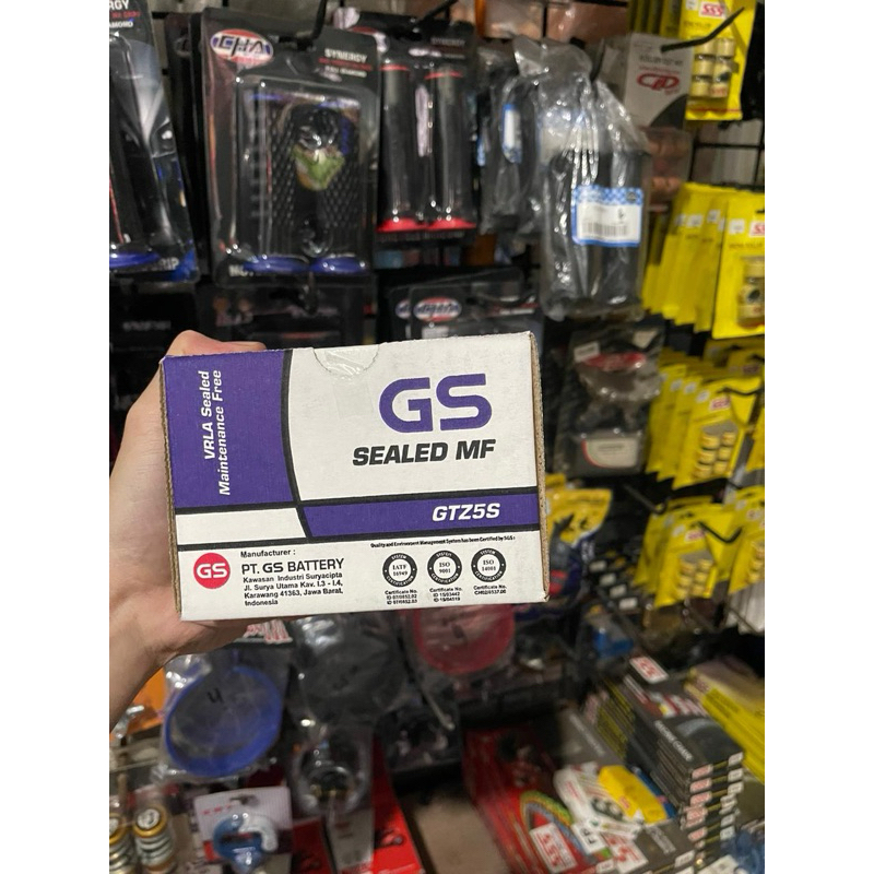 Aki GS GTZ5S Motor  Karisma Kirana Supra X 125 Beat Series Vario 110 Blade Revo Absolute Spacy Scoop