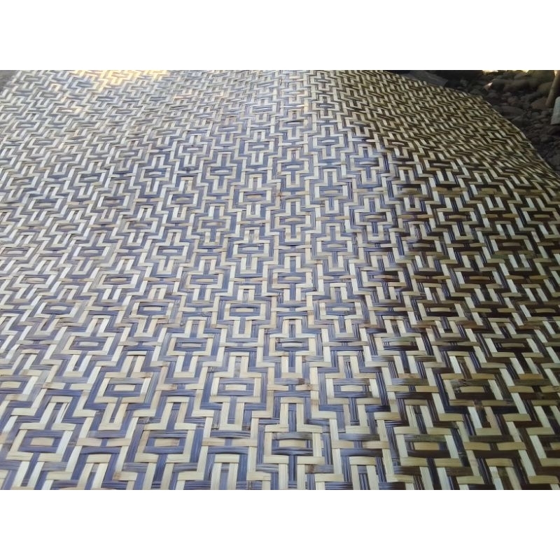 Anyaman Bambu Gedeg Motif Luster