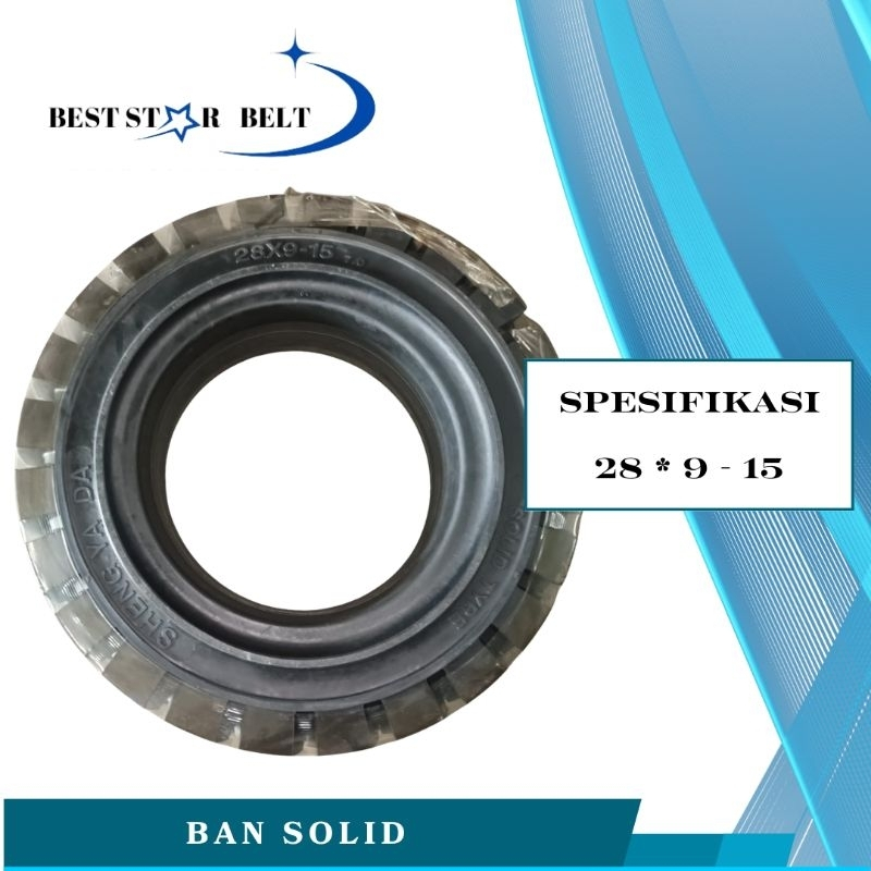 Ban Solid Forklift 28x9-15 Forklift Solid Wheel 28*9*15