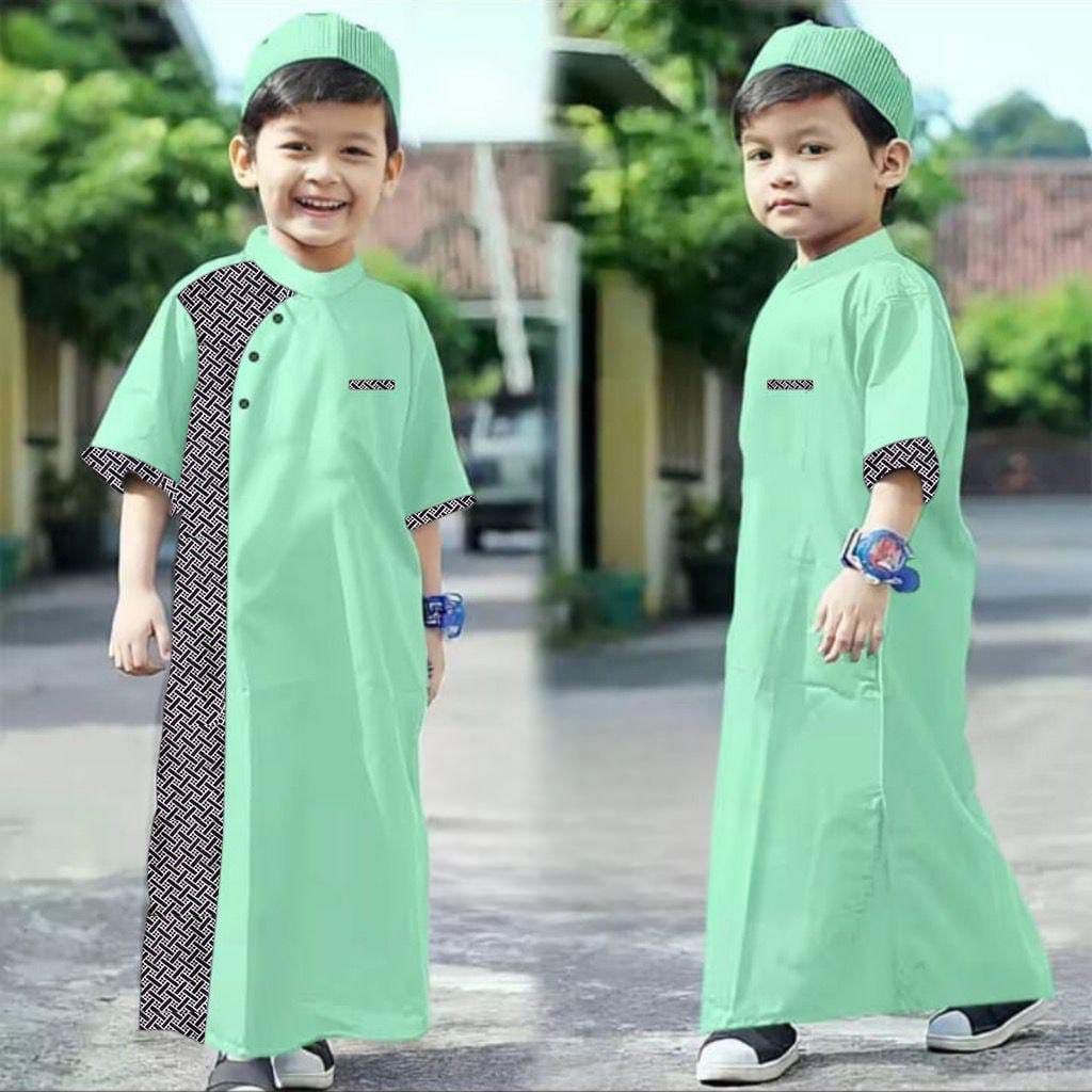 KOKO ANAK LAKI LAKI MOTIF BATIK KOKO JUBAH ANAK LAKI LAKI