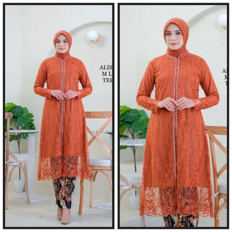kebaya Alisha tunik Jannah / kebaya modern / kebaya ibu besan / kebaya busui / kebaya jumbo / tunik 