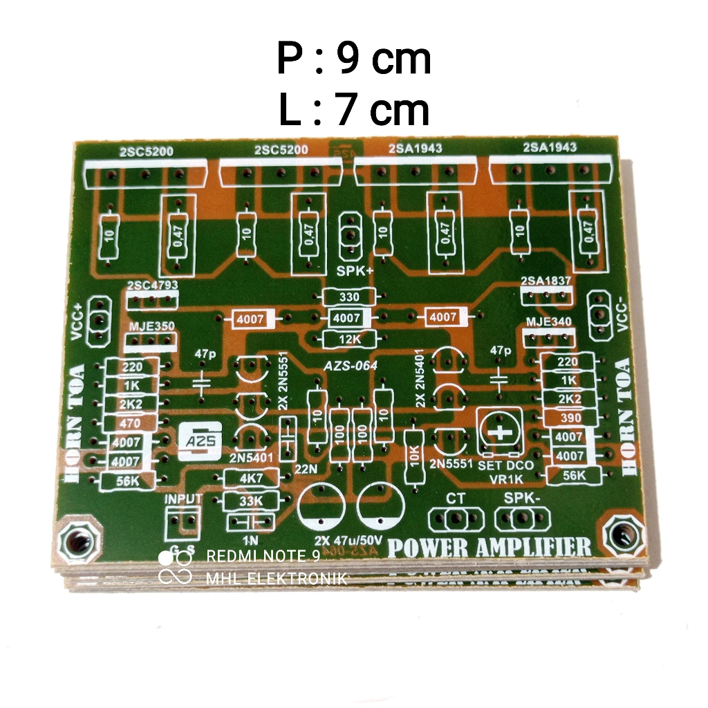 PCB Power Amplifier HORN TOA