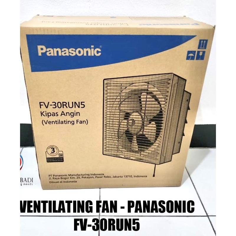 Exhaust Fan Dinding Panasonic FV30RUN 12in 12innch 12 In Wall Ventilating Fan
