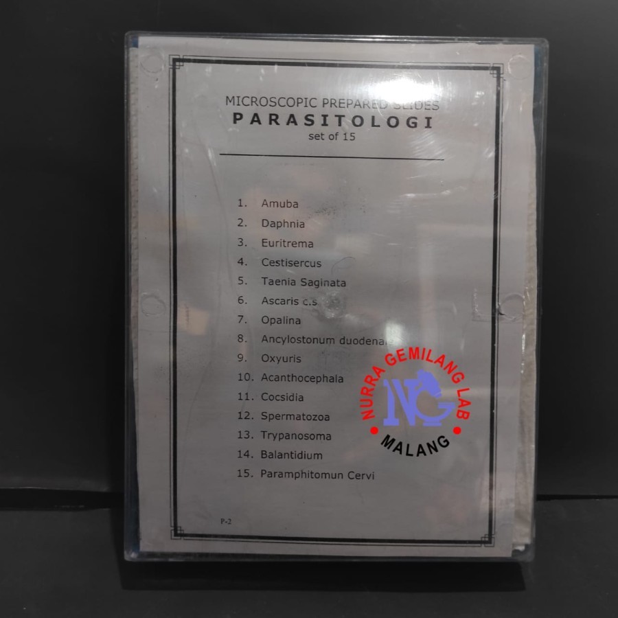 Preparat Parasitologi Hewan 1 box isi 15pcs