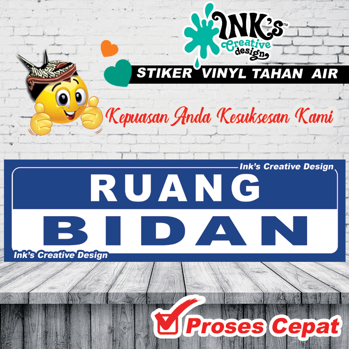 

Stiker Ruang Bidan - Puskesmas - Poli Klinik - Rumah bersalin