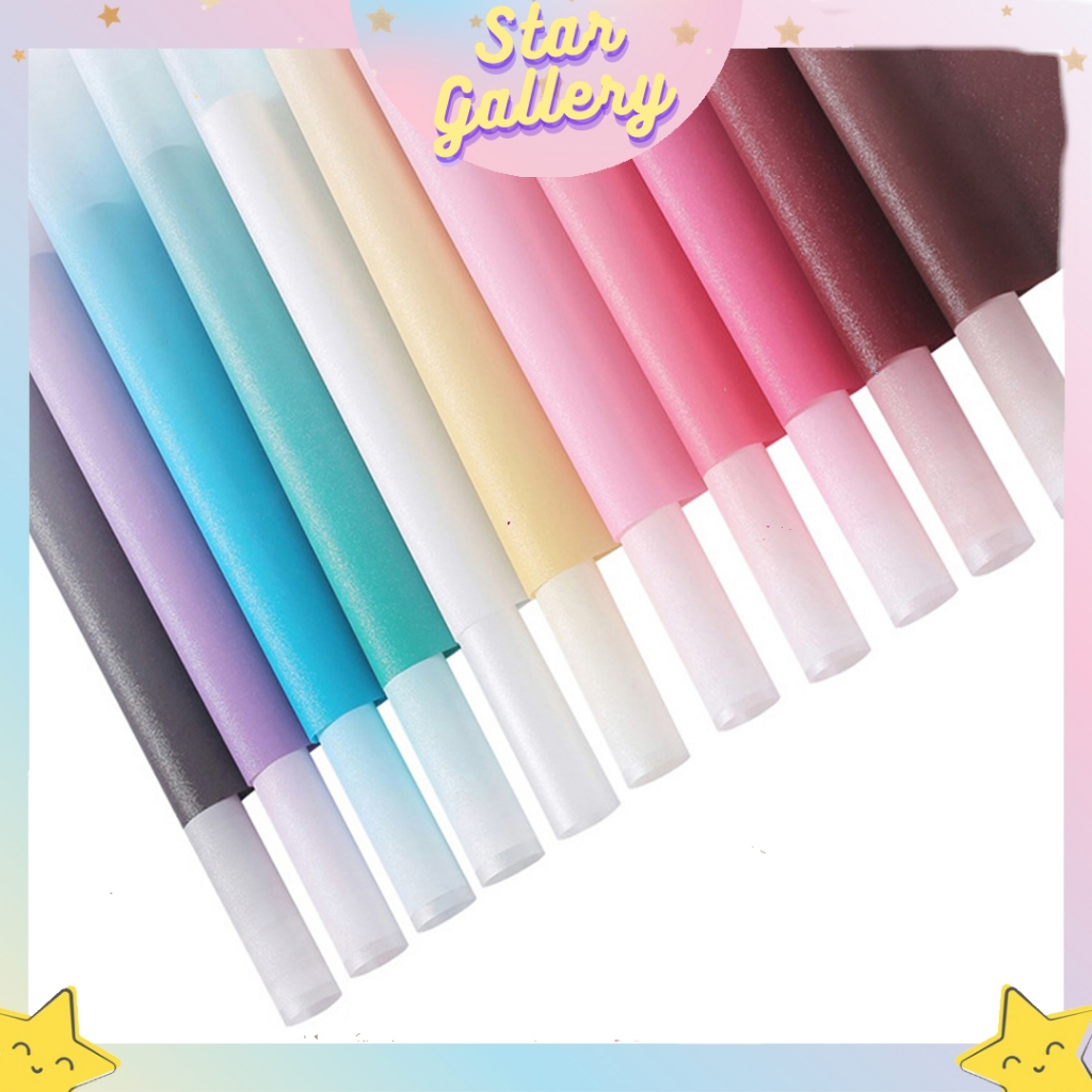 

(1 PACK ISI 15 LEMBAR) Flower Paper Wrapping Cellophane Gradient Color Gollter Kertas Buket Bunga Florist Gradasi KB6114