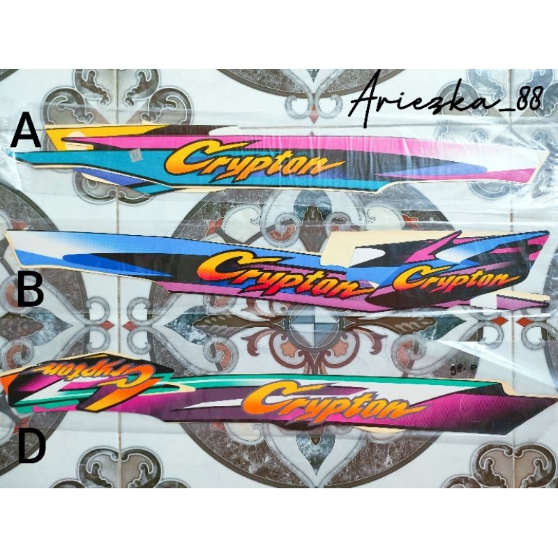 Striping Yamaha Crypton Cripton 1998 | sticker bodi motor cripton crypton