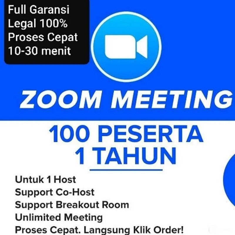 Zoom Pro 1 tahun Resmi