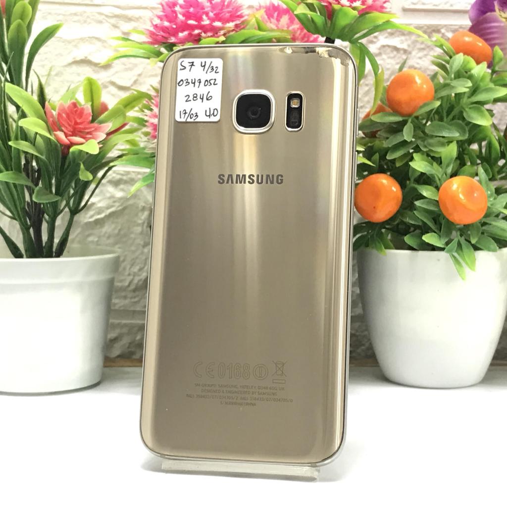 Samsung S7 FLAT 4/32GB Gold Bekas Second Baca Deskripsi Iklan