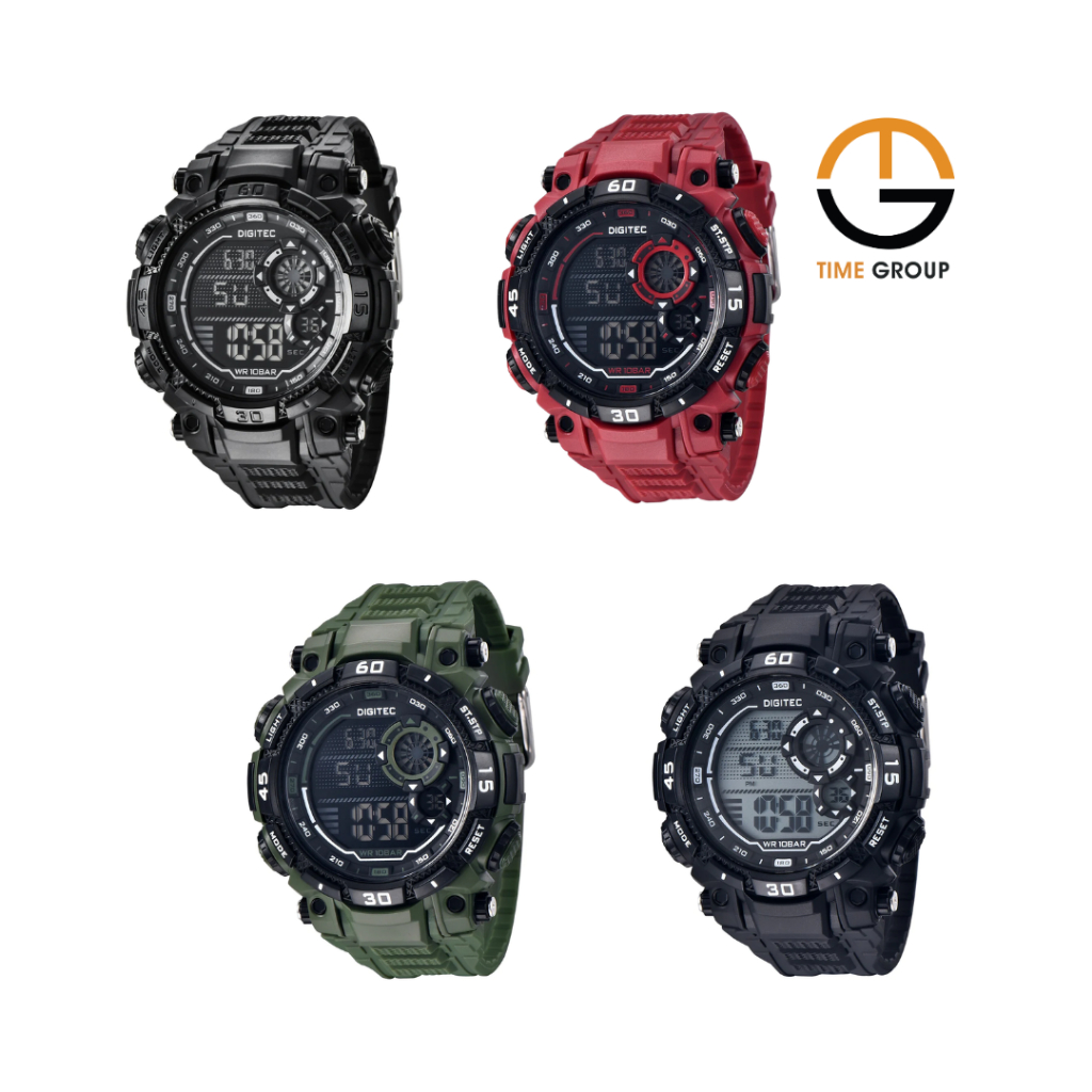 JAM TANGAN PRIA DIGITEC DG5030 DG-5030 DG5030T DG-5030T RESIN/RUBBER STRAP ORIGINAL