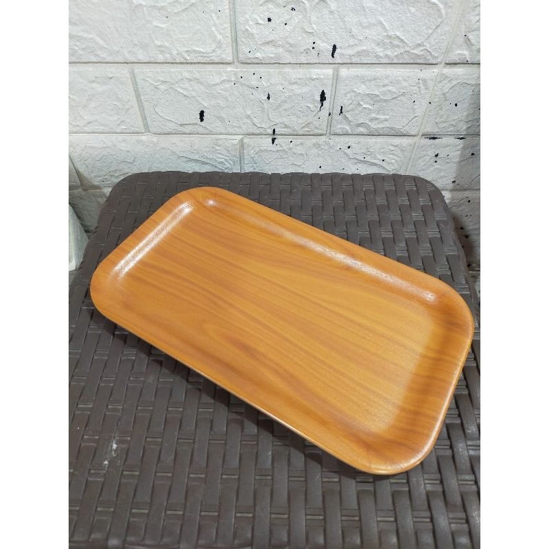 Nampan Kayu Melamin / Nampan Bill / Nampan Makanan Kecil / Nampan / Baki Kayu Melamin Kecil / Nampan