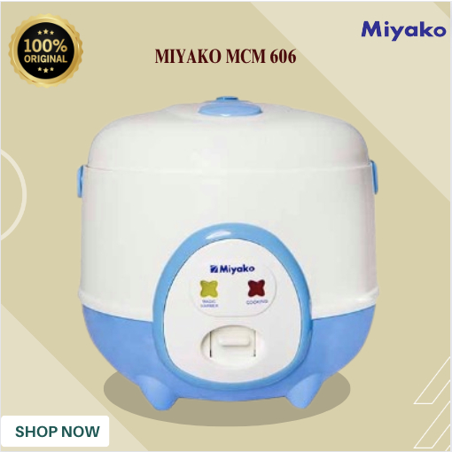 RICE COOKER MIYAKO  MCM 606/MCM-606 /MCM 606 /MCM606 /MIYAKO RICE COOKER ORIGINAL BERGARANSI