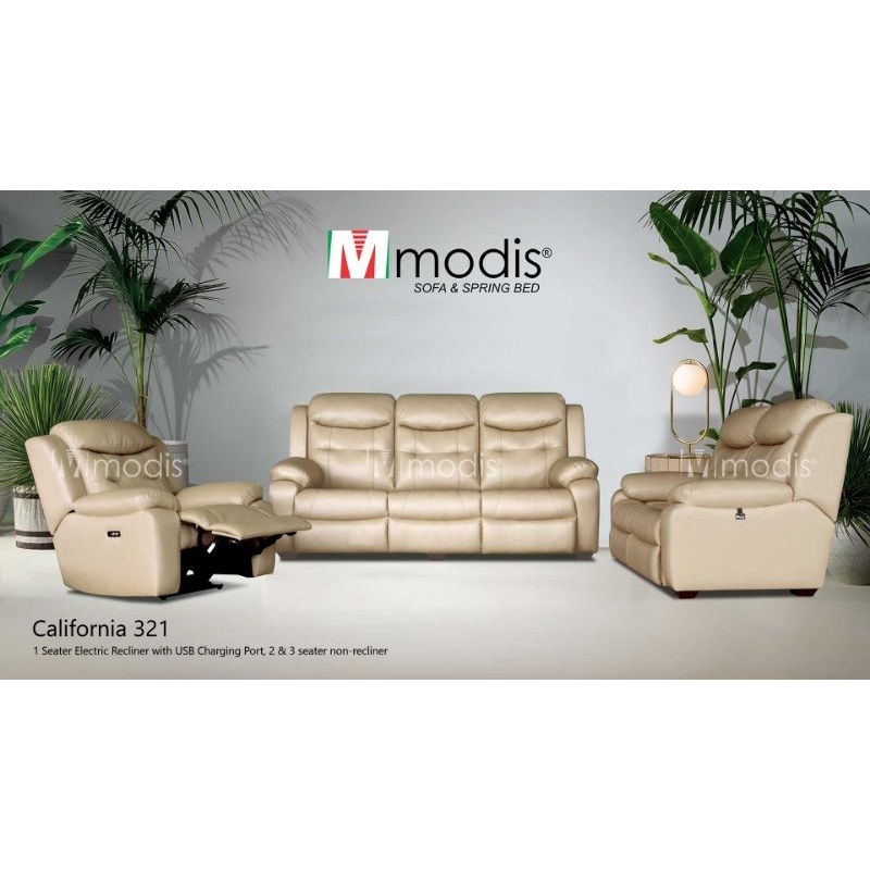 [ JUCCO ] Sofa Modis California 321 - Sofa Tamu Recliner - Sofa Tamu Minimalis - Sofa Medan Juccosho
