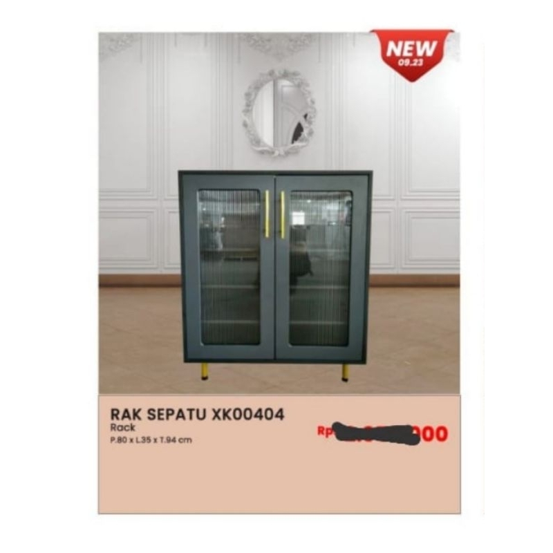 rak sepatu keluaran baru, rak sepatu modern, rak sepatu kekinian kaki stenlis ukuran 80×35×94cm