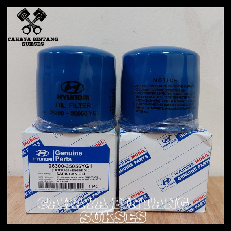 FILTER OLI SARINGAN FILTER OLI HYUNDAI ACCENT TRAJET BIG 26300-35056YGI