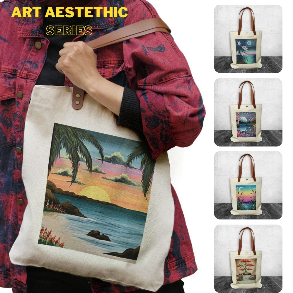 NEOBags - Tote bag Canvas Lukisan Series | Tote bag Canvas Souvenir | Tote bag Wanita | Tote bag Cus