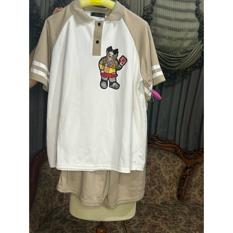 One Set Bear Knit - Celana Pendek