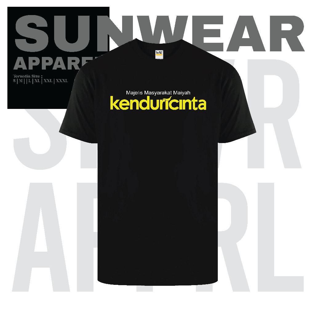 SUNWEAR.CO Kaos Maiyah Kenduri Cinta Premium Katun (KC01)