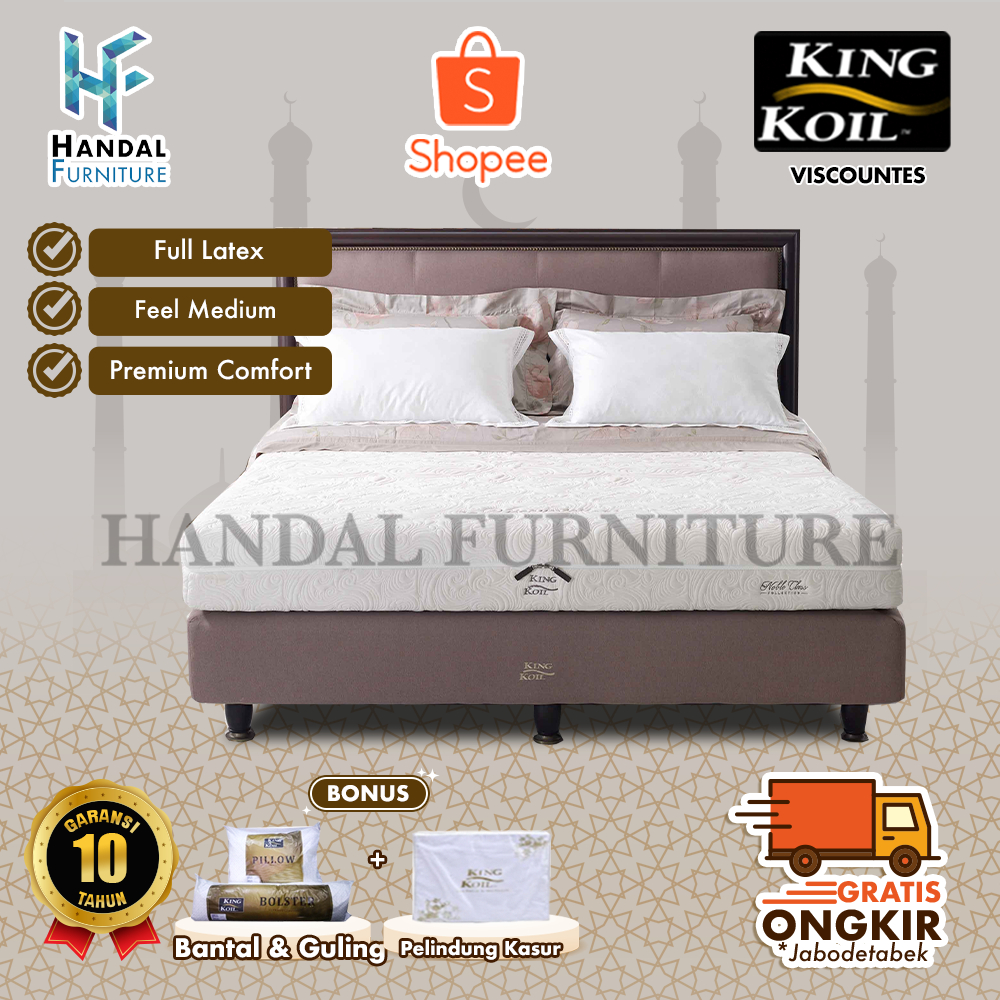 King Koil Set Kasur Spring Bed Viscountes