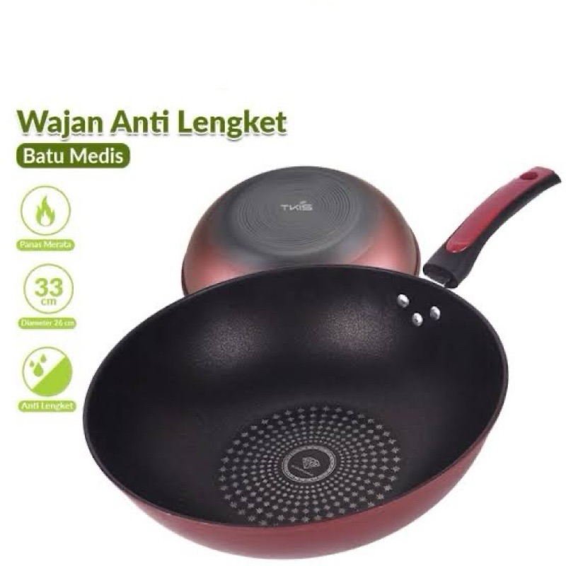 GH - Wajan anti Lengket 32CM Frying pan Diamond Tebal dan kuat