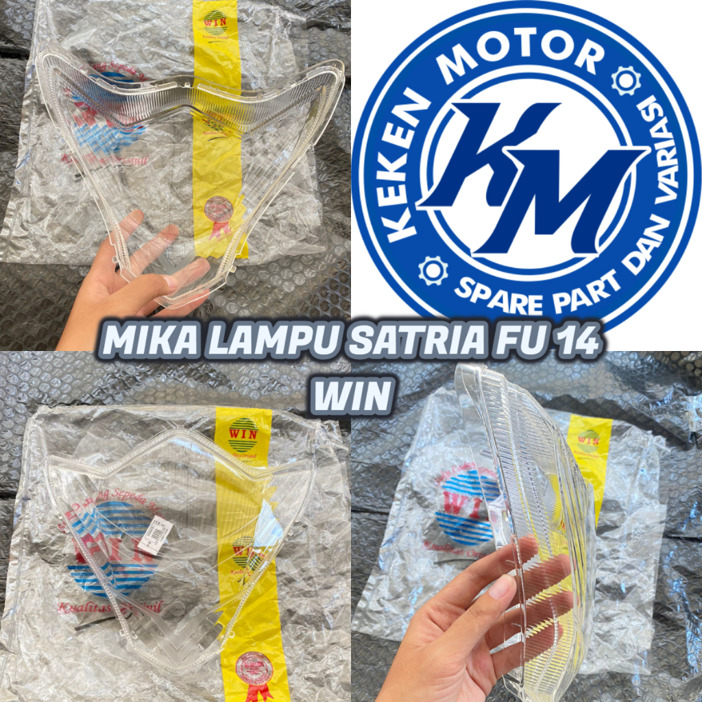 MIKA LAMPU DEPAN MIKA REFLEKTOR SATRIA FU 2014-2015 MEREK WIN || MIKA KACA LAMPU SUZUKI SATRIA FU TA