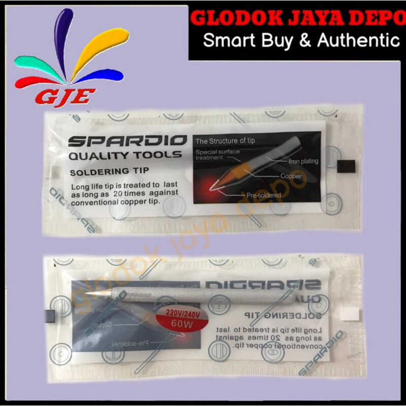 UJUNG SOLDER MATA SOLDER 60WATT SPARDIO BESAR METALIC SP-60W