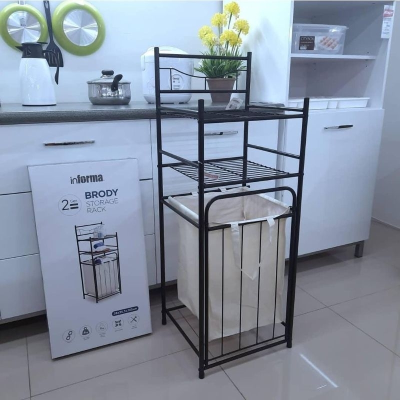 Informa Diskon Keranjang laundry / Laundry bag / Rak kamar mandi 2 tingkat