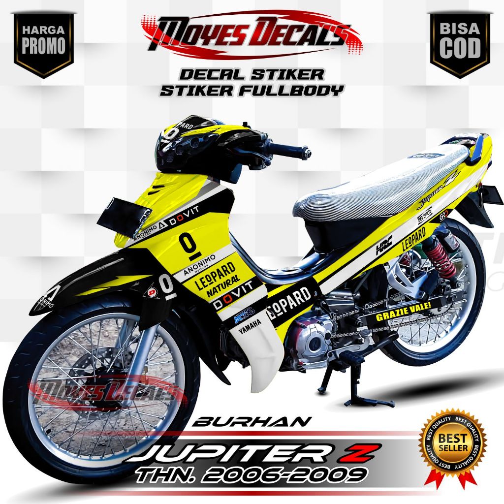 TERBARU Decal Jupiter Z Burhan 2006 / Stiker Variasi Jupiter Z Burung Hantu 2007 2008 2009