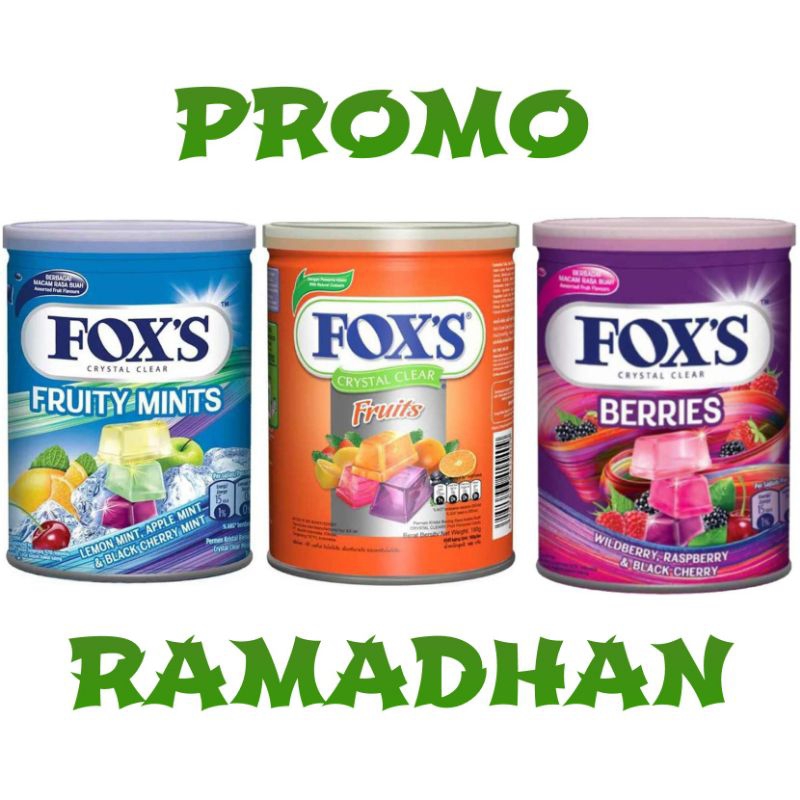 

PROMO RAMADHAN ✓ Foxs Crystal Candy Kaleng 170g Permen